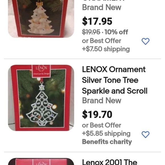 LENOX SETOF 2  Collectors Silver /W Jewels Santa &MrSnowMan New  4x4 - Picture 12 of 12